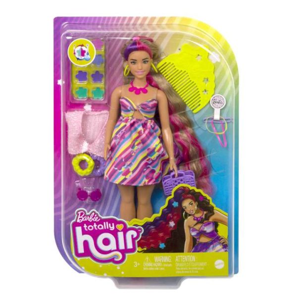 Barbie Totally Hair Flower-themed Doll باربي ذات الشعر الكامل ذات الطابع الزهري