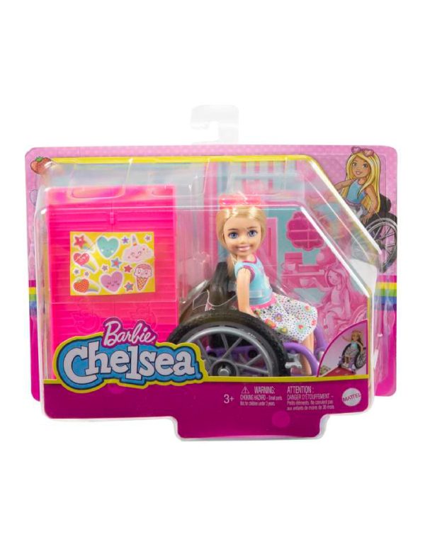 باربي تشيلسي وكرسي متحرك Barbie Chelsea Doll and Wheelchair