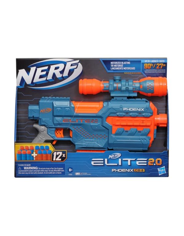 NERF ELITE 2.0 PHOENIX CS-6 MOTORISED BLASTER فرد نيرف