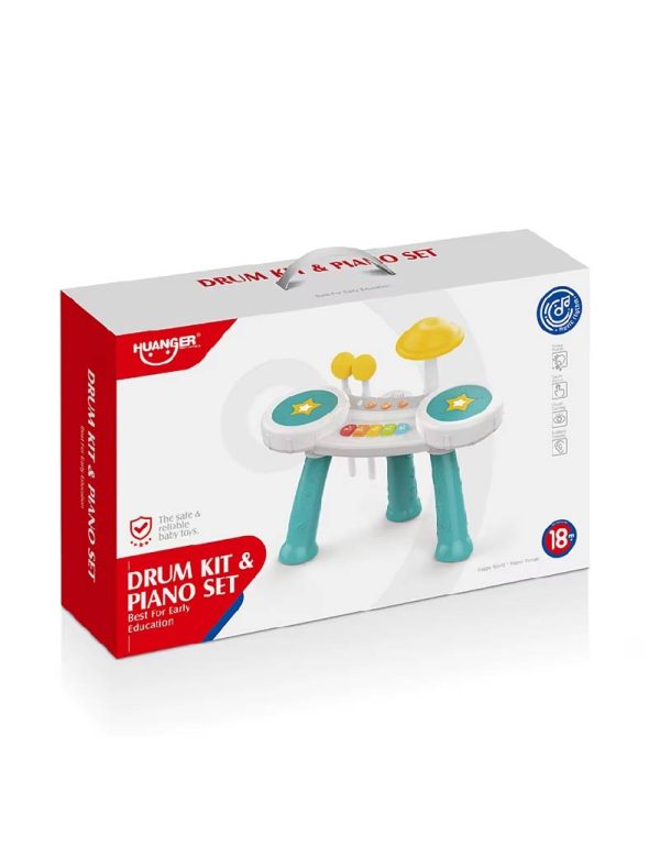 طبلة بيبي درمز MUSICAL EDUCATIONAL BABY PIANO AND DRUM