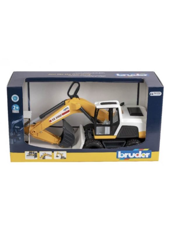 Bruder Mobile Excavator Yellow/White حفارة برودر متنقلة