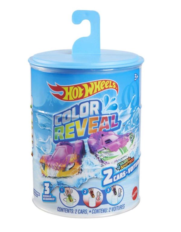Hot Wheels Color Reveal Pack of 2 Vehicles سيارة بتغير لونها مع الماء