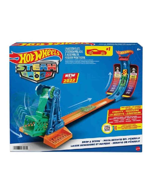 Hot Wheels STEAM Drop & Score Car Race Track مسار سباق السيارات