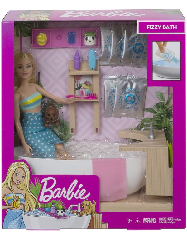Barbie bathroom salon doll باربي حمام صالون